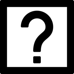 Question Sign In Square Outline Svg Line Art, Free Vectors File